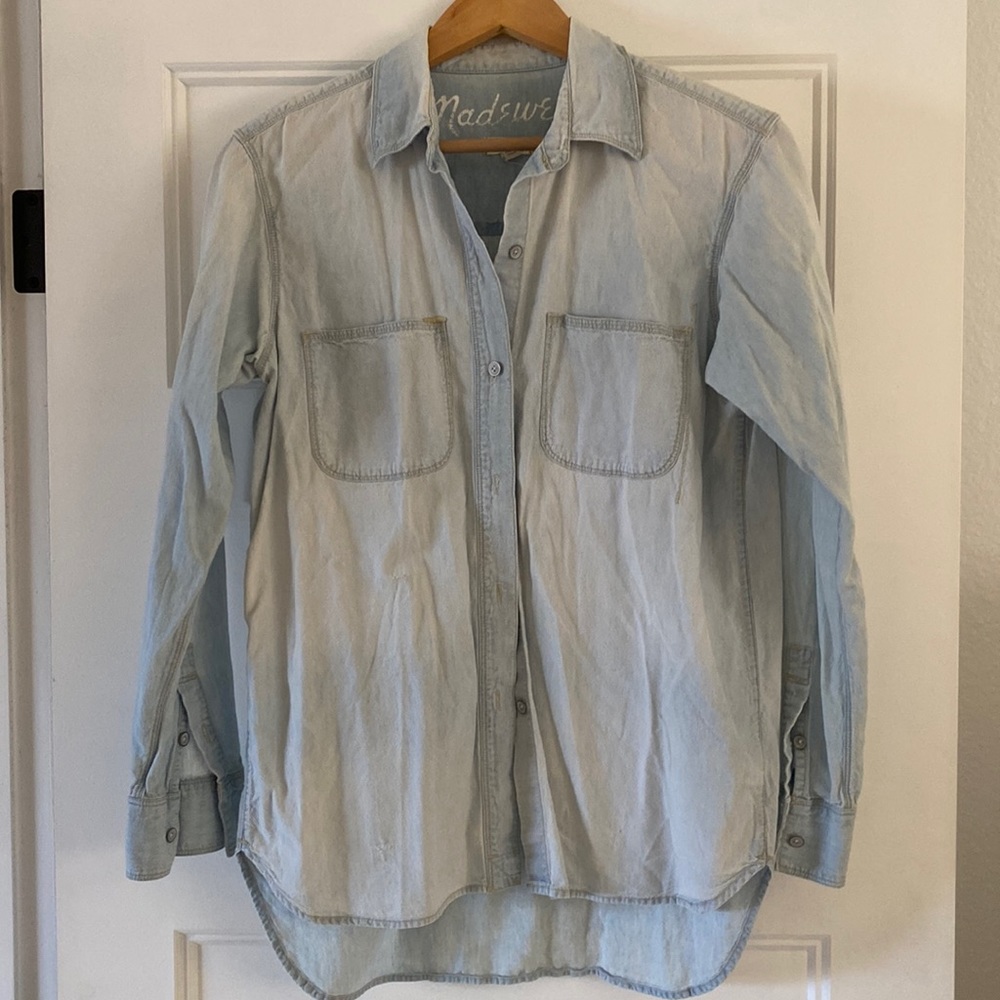Madewell denim button down shirt